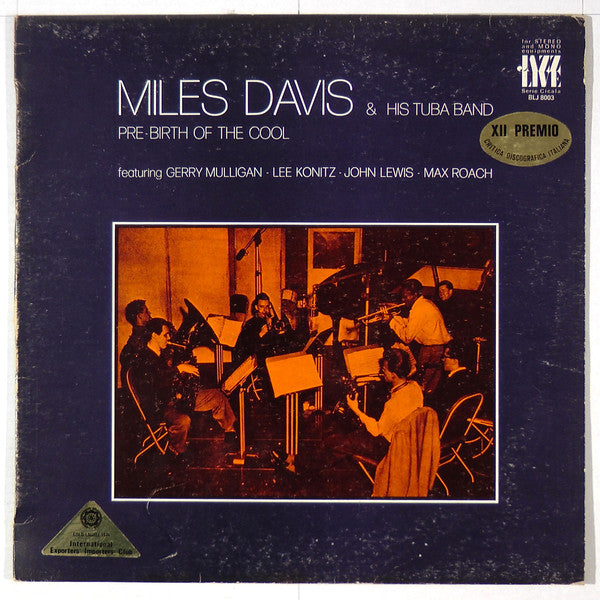 Miles Davis & His Tuba Band ~ Pre-Birth Of The Cool (Vinyl) - Djungel & Jazz