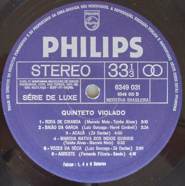 Quinteto Violado : Quinteto Violado (LP, Album)