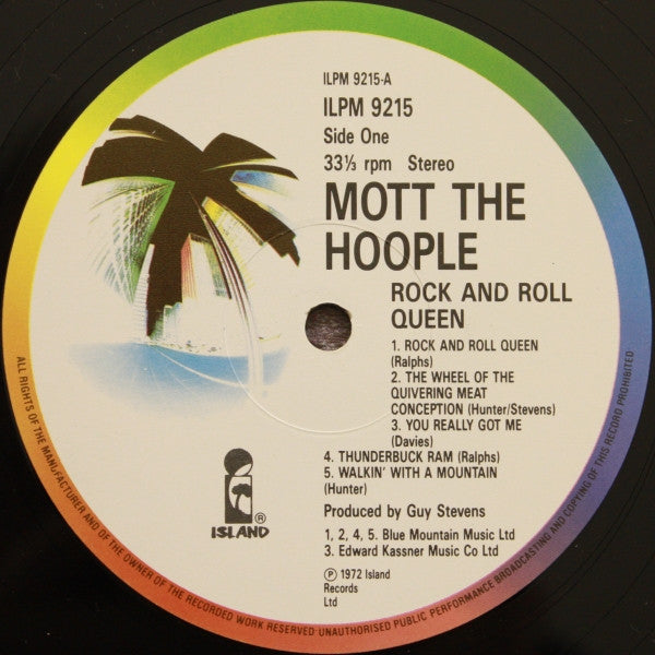 Mott The Hoople ~ Rock And Roll Queen (Vinyl) - Djungel & Jazz
