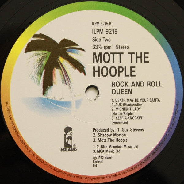 Mott The Hoople ~ Rock And Roll Queen (Vinyl) - Djungel & Jazz