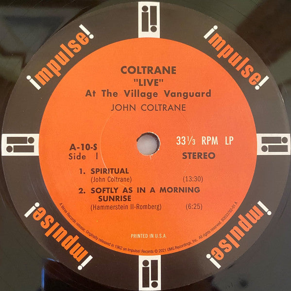 John Coltrane ~ "Live" At The Village Vanguard (Vinyl) - Djungel & Jazz
