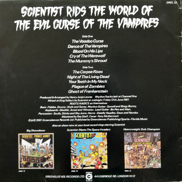 Scientist ~ Scientist Rids The World Of The Evil Curse Of The Vampires (Vinyl) - Djungel & Jazz