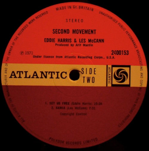 Eddie Harris & Les McCann : Second Movement (LP, Album)