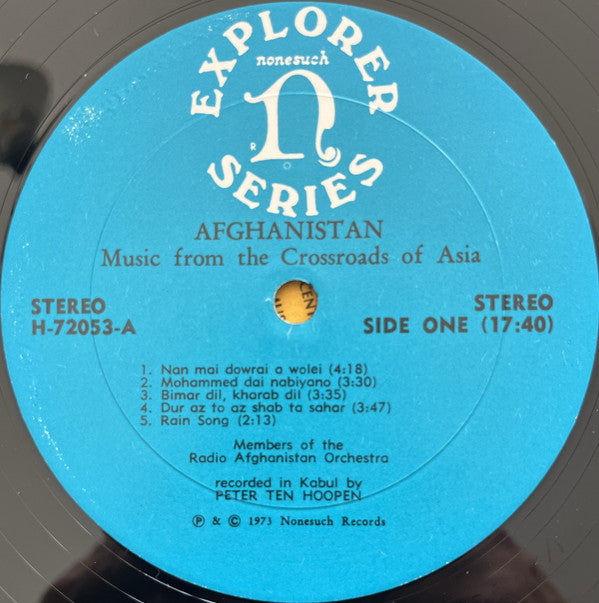 The Radio Afghanistan Orchestra ~ Afghanistan: Music From The Crossroads Of Asia (Vinyl) - Djungel & Jazz