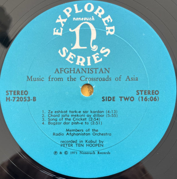 The Radio Afghanistan Orchestra ~ Afghanistan: Music From The Crossroads Of Asia (Vinyl) - Djungel & Jazz