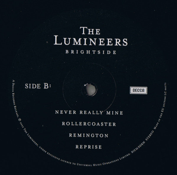 The Lumineers : Brightside (LP, Album)