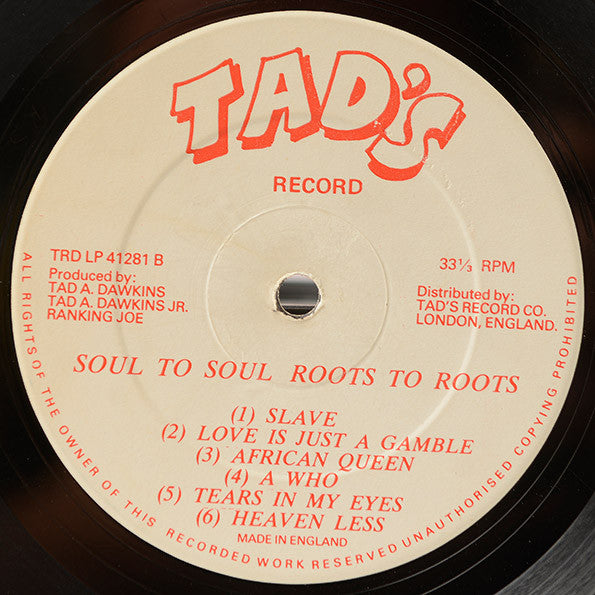 Various : Roots To Roots Soul To Soul Vol 2 (LP, Comp)