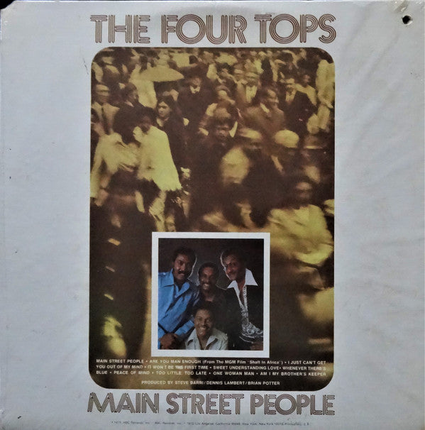 The Four Tops* : Main Street People (LP, Album, Gat)