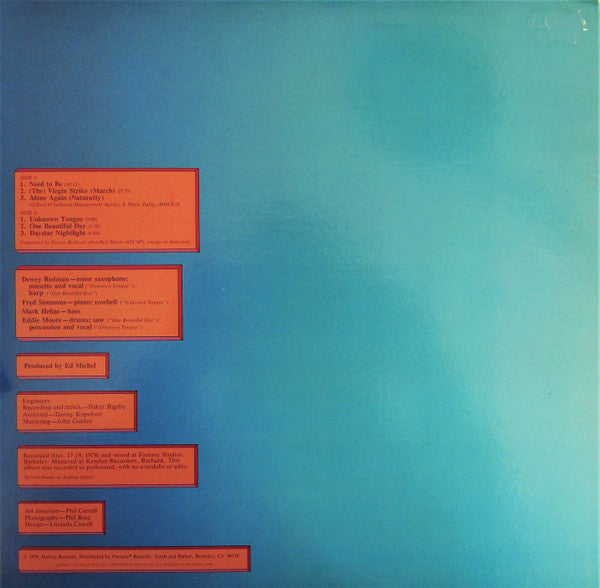 Dewey Redman : Musics (LP, Album)