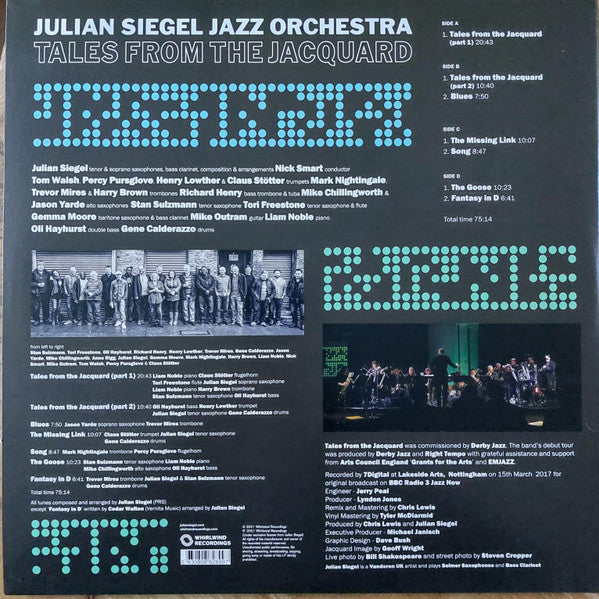 Julian Siegel Jazz Orchestra ~ Tales from the jacquard (Vinyl) - Djungel & Jazz