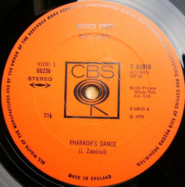Miles Davis ~ Bitches Brew (Vinyl) - Djungel & Jazz