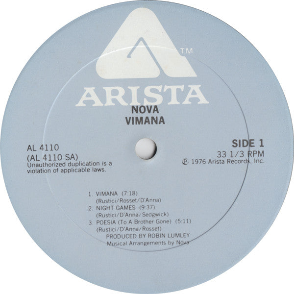 Nova  ~ Vimana (Vinyl) - Djungel & Jazz