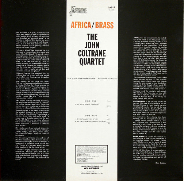 The John Coltrane Quartet ~ Africa/Brass (Vinyl) - Djungel & Jazz
