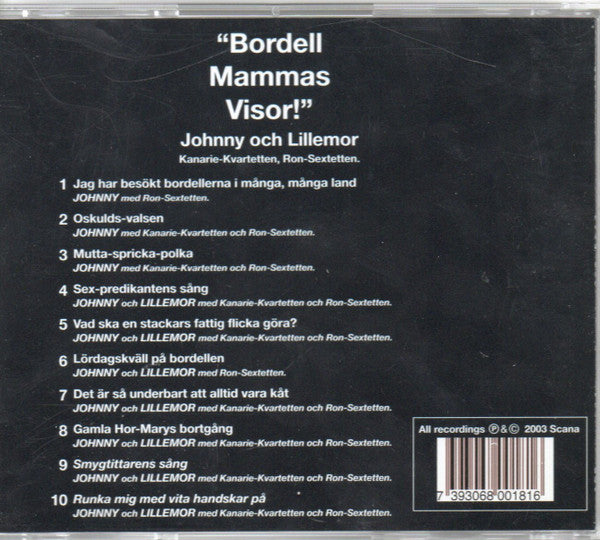 Johnny Bode Och Lillemor Dahlqvist, Kanarie-Kvartetten, Ron-Sextetten ~ Bordell Mammas Visor! (Vinyl) - Djungel & Jazz