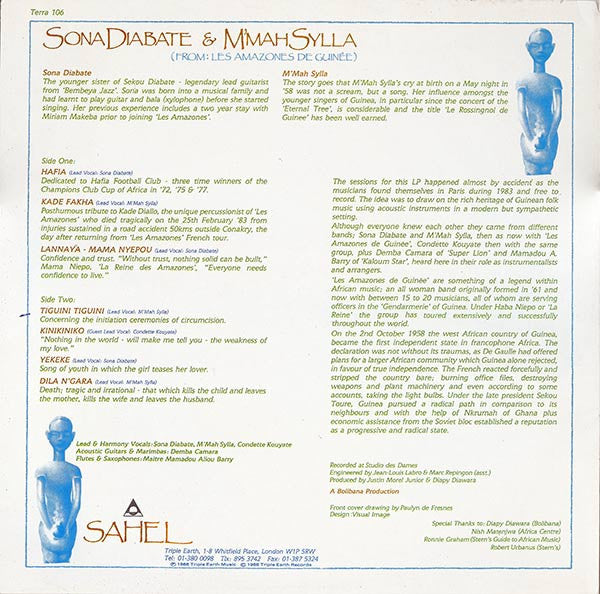 Sona Diabaté & M'Mah Sylla ~ Sahel (Vinyl) - Djungel & Jazz