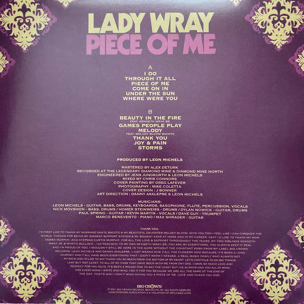 Lady Wray ~ Piece Of Me (Vinyl) - Djungel & Jazz