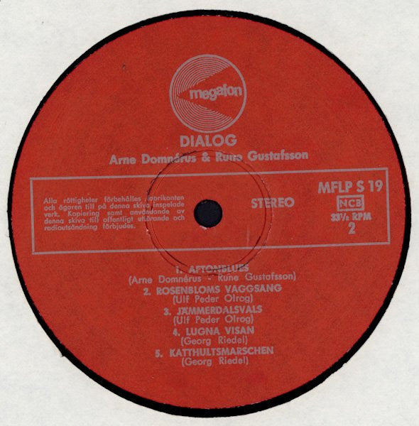 Arne Domnérus & Rune Gustafsson ~ Dialog (Vinyl) - Djungel & Jazz