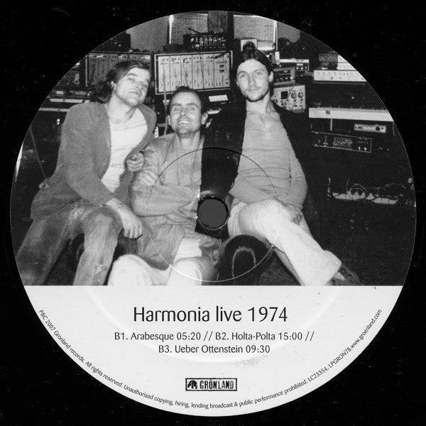 Harmonia ~ Live 1974 (Vinyl) - Djungel & Jazz