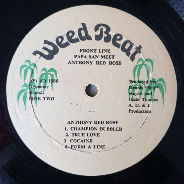 Papa San Meets Anthony Red Rose : Frontline (LP, Album)