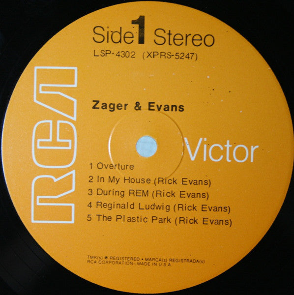 Zager & Evans ~ Zager & Evans (Vinyl) - Djungel & Jazz