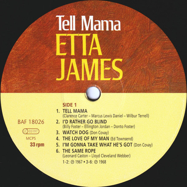 Etta James ~ Tell Mama (Vinyl) - Djungel & Jazz