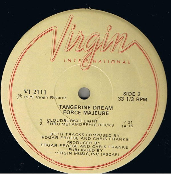 Tangerine Dream ~ Force Majeure (Vinyl) - Djungel & Jazz