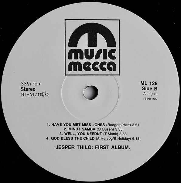 Jesper Thilo Quartet : Jesper Thilo Quartet (First Album) (LP, Album, RE)