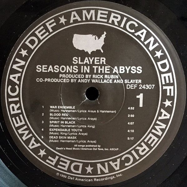 Slayer ~ Seasons In The Abyss (Vinyl) - Djungel & Jazz