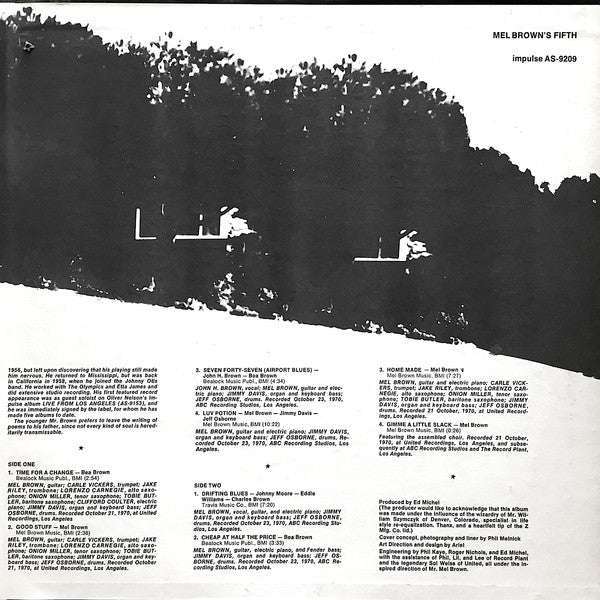 Mel Brown : Mel Brown's Fifth (LP, Album, Gat)