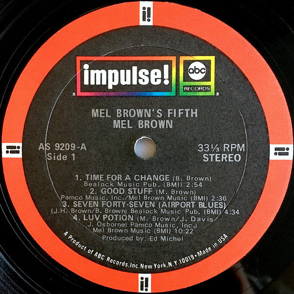 Mel Brown : Mel Brown's Fifth (LP, Album, Gat)