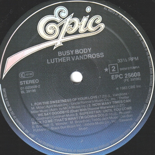 Luther Vandross : Busy Body (LP, Album)