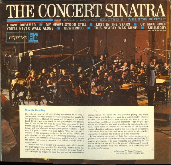 Frank Sinatra ~ The Concert Sinatra (Vinyl) - Djungel & Jazz