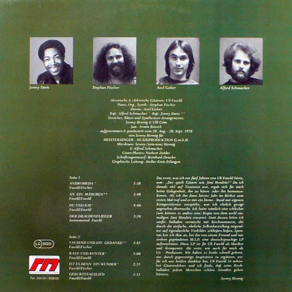 Uli Fasold ~ Uli Fasold (Vinyl) - Djungel & Jazz