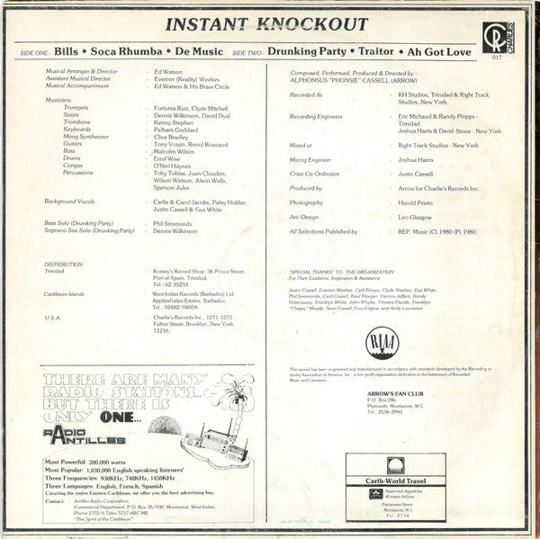 Arrow (2) : Instant Knockout (LP, Album)