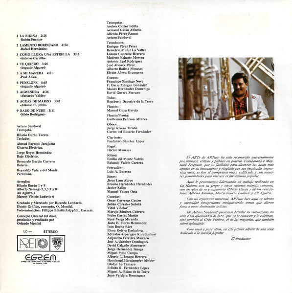 Arturo Sandoval ~ Arturo Sandoval (Vinyl) - Djungel & Jazz