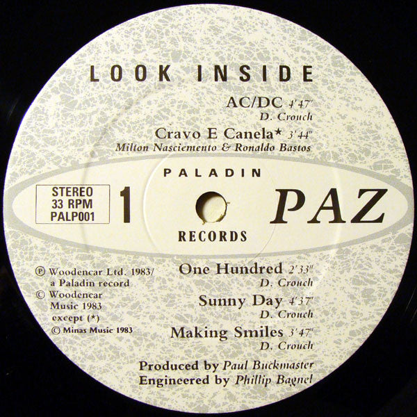 Paz : Look Inside (LP, Album)