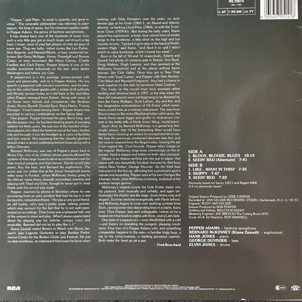 Pepper Adams ~ Pure Pepper (Vinyl) - Djungel & Jazz
