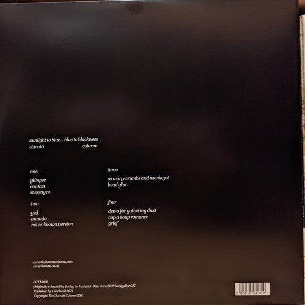 Durutti Column ~ Sunlight To Blue... Blue To Blackness (Vinyl) - Djungel & Jazz