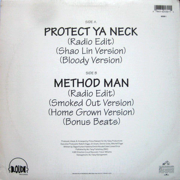 Wu-Tang Clan ~ Protect Ya Neck (Vinyl) - Djungel & Jazz