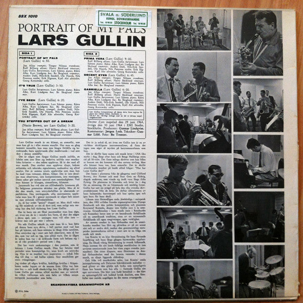 Lars Gullin ~ Portrait Of My Pals (Vinyl) - Djungel & Jazz