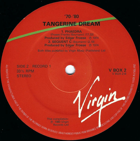 Tangerine Dream : Tangerine Dream '70 - '80 (4xLP, Comp + Box)