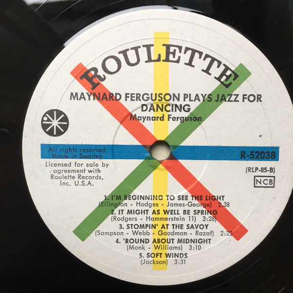Maynard Ferguson ~ Maynard Ferguson Plays Jazz For Dancing (Vinyl) - Djungel & Jazz