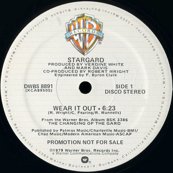 Stargard : Wear It Out (12", Single, Promo)