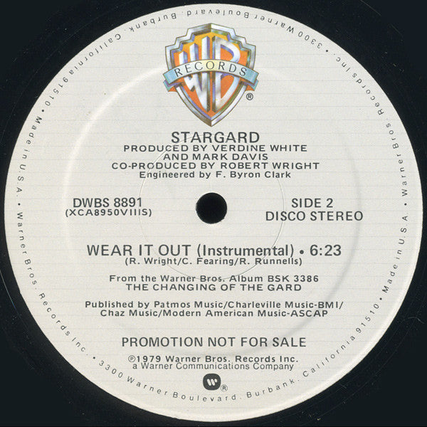 Stargard : Wear It Out (12", Single, Promo)