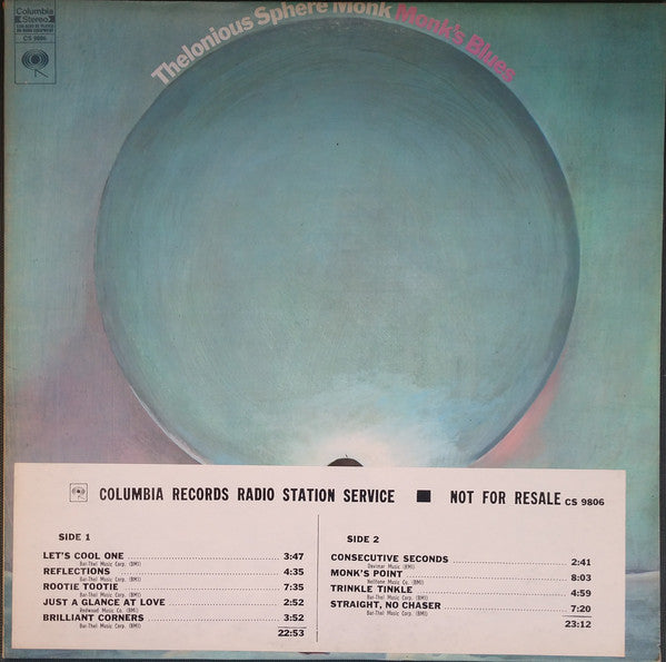 Thelonious Monk ~ Monk's Blues (Vinyl) - Djungel & Jazz
