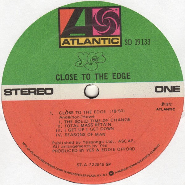 Yes ~ Close To The Edge (Vinyl) - Djungel & Jazz