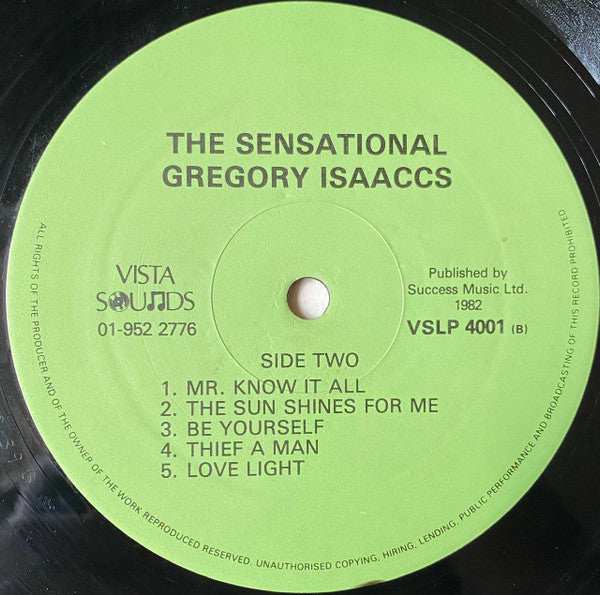 Gregory Isaacs : The Sensational Gregory Isaacs (LP, Comp)