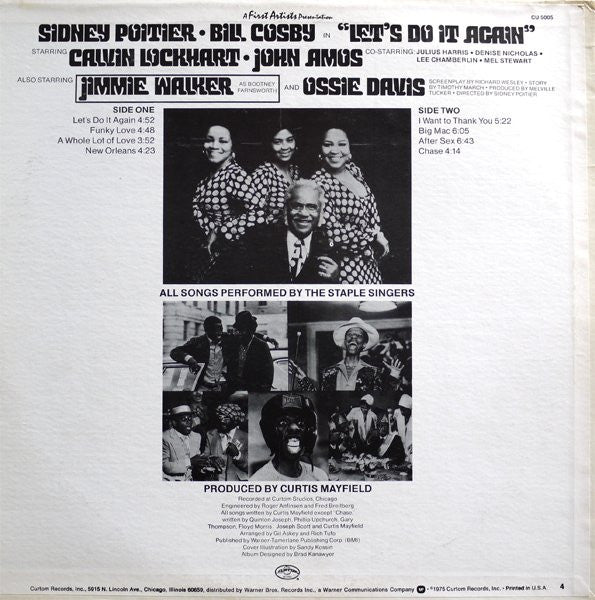 The Staple Singers ~ Let's Do It Again (Original Soundtrack) (Vinyl) - Djungel & Jazz