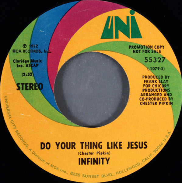 Infinity  ~ (What Happens) In The Darkness / Do Your Thing Like Jesus (Vinyl) - Djungel & Jazz