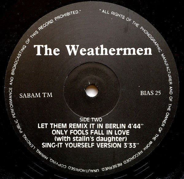 The Weathermen ~ This Is The Third Communique From The Weathermen (Vinyl) - Djungel & Jazz